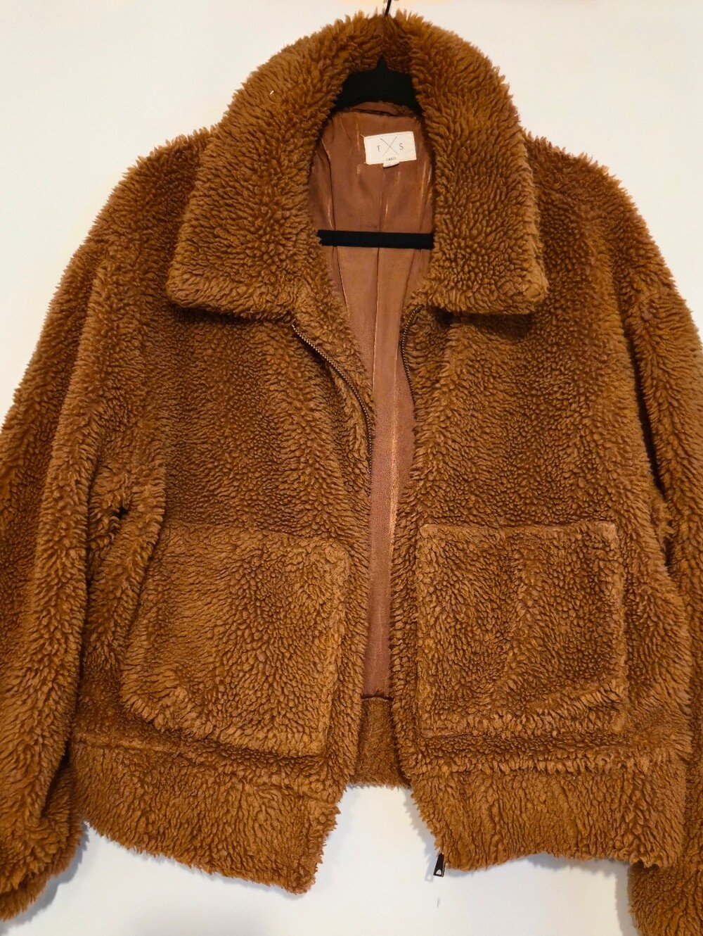 Francesca's Collections Brown Teddy Jacket
